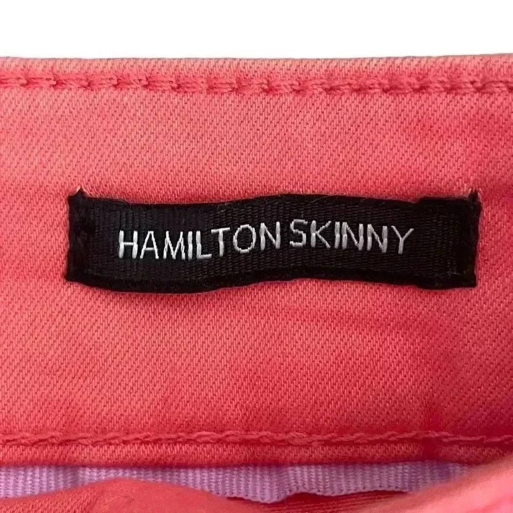 Nanette Hamilton Skinny Coral Cotton Blend Mid Rise Raw Hem Womens’ Jeans SZ 10 - Picture 8 of 13